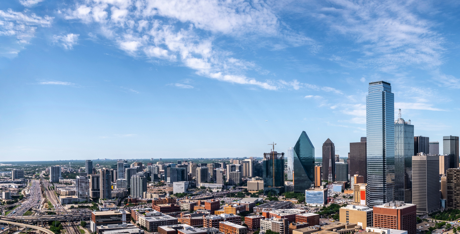 Dallas Texas skyline panorama